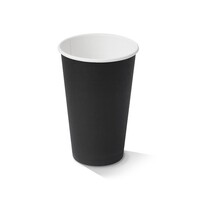 Black Single Wall Coffee Cup 16oz