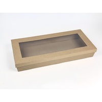 Brown Catering Tray - Large with Kraft Lid  (50 Sets)