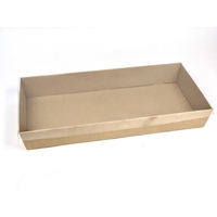 Brown Catering Tray - Large with Clear PET Lid (10sets)