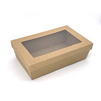 Brown Catering Tray - Small with Kraft Lid (50 Sets)