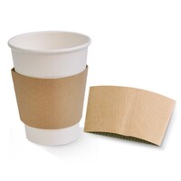 Brown Kraft Cup Sleeve For 12/16oz Coffee Cup