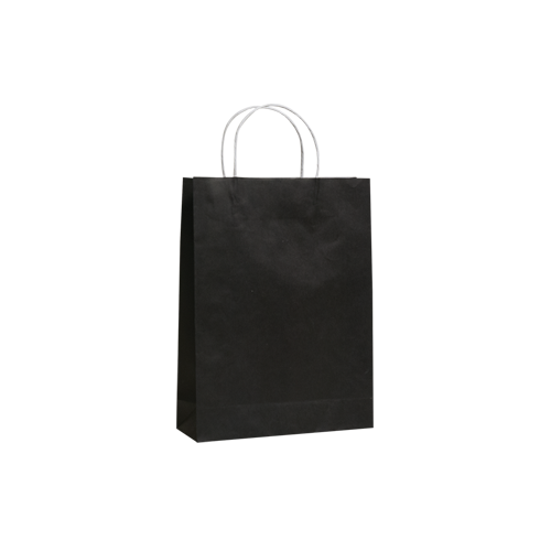 Black Kraft Paper Bags - Medium