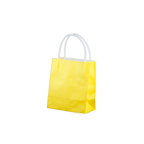 Yellow Kraft Paper Bags - Toddler(YT)(200x170+100 mm, 250 pcs)