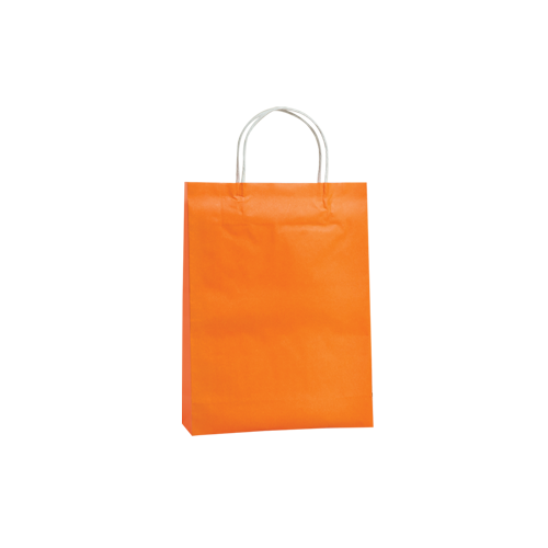Orange Kraft Paper Bags - Medium