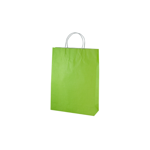 Lime Kraft Paper Bags - Midi