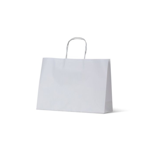 White Kraft Paper Bags - Medium Boutique (250x350+110mm, 250pcs)