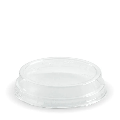 Raised  Flat No Hole Clear Lid For 60-280ml BioCup (2000/CTN)