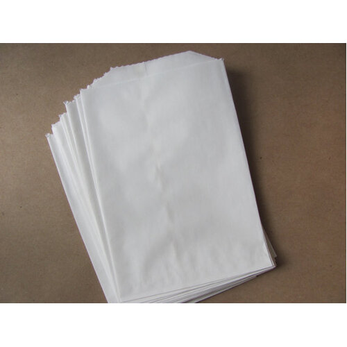 White Flat Paper Bag (1W,2W,1F,3F,4F,6F,8F)