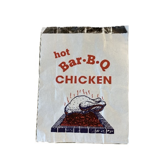 【SALE】Small Printed Foil Lined Paper Chicken Bag (200x165mm, 250/Pack)
