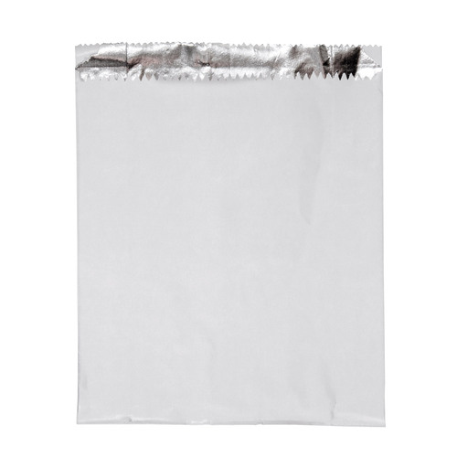 【SALE】Small White Foil Lined Paper Chicken Bag (200x165mm, 250/Pack)