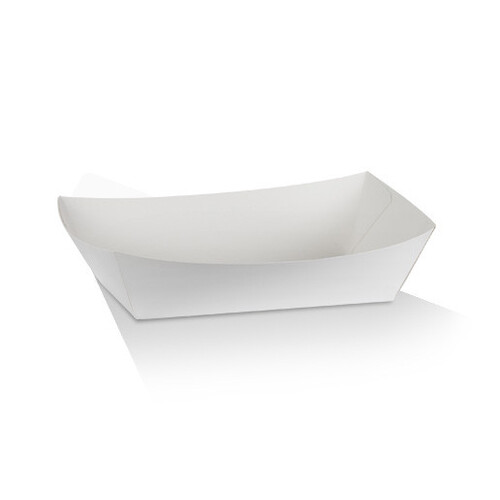 Cardboard White Food Tray - Large (170x95x55mm, 400pcs)