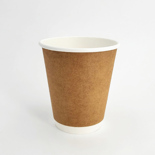 Double Wall Coffee Cup 12oz - Kraft  (500pcs)