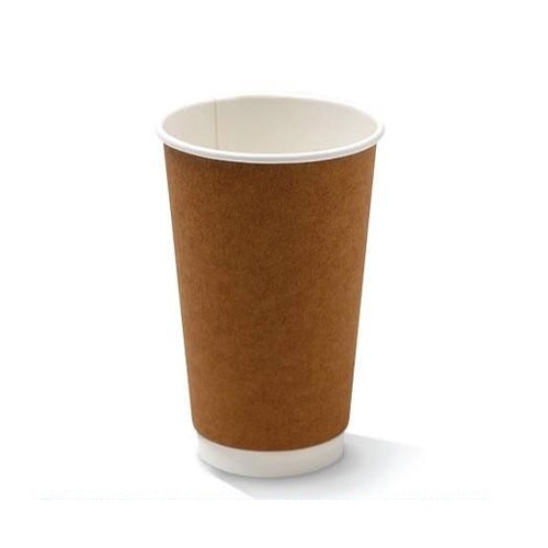 Double Wall Coffee Cup 16oz - Kraft (500pcs)