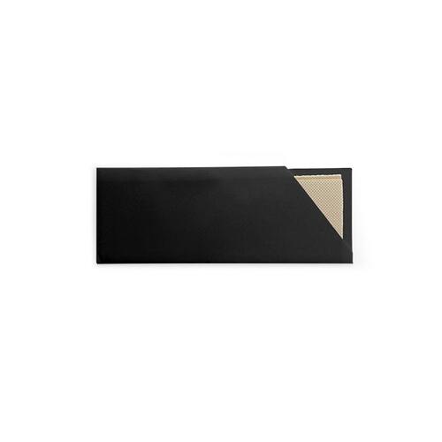 Black Cutlery Pouch with Bamboo Napkin - 1000 PCS