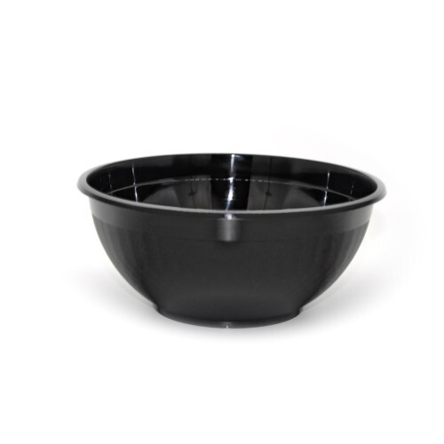 Black Plastic Bowl 1050ml with Clear lids  (400+400psc)