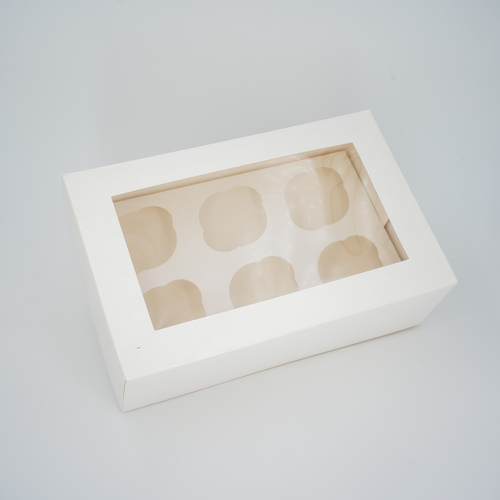 SAMPLE - Window Box #6 White with Cupcake Insert