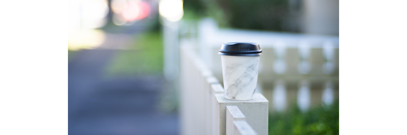 Marble Single Wall Coffee Cup