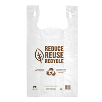 Large White Re-Usable HDPE Carry Bag (540x285x171, 1000pcs)