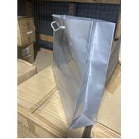 Silver Gloss Laminated Bags - Large Boutique