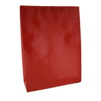 Red Gloss Laminated Bags - Large