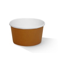 PLA Coated Paper Bowl 8oz Brown, 1000pc/ctn