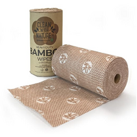 Bamboo Cleaning Wipes - Brown(6 Roll)