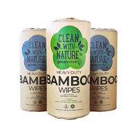 Bamboo Cleaning Wipes - Mixed Colours (6 Roll)