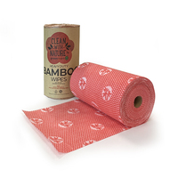 Heavy Duty Bamboo Wipes - Red (6 Roll)