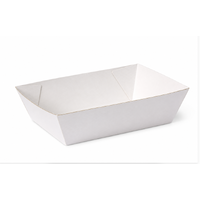 White Corrugated Open Tray #1 (500/ctn, 130x91x50mm)
