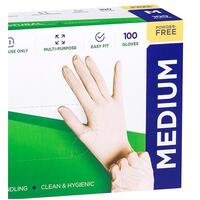 Clear Vinyl Gloves - Medium (100pcs)