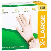 Clear Vinyl Gloves - Extra Large (100pcs)