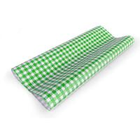 Greaseproof Paper - Gingham Green (190x300mm, 200/Pack)