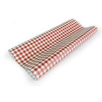 Greaseproof Paper - Gingham Red (190x300mm,200/Pack)