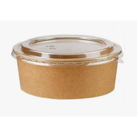 1300ml PE Coated Kraft Salad Bowl with PP lid  (200 set)