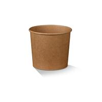 PE Coated Brown Paper Bowl 16oz - 500ml (500pcs)
