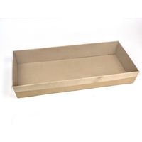 Brown Catering Tray - Large with Clear PET Lid  (50 Sets)