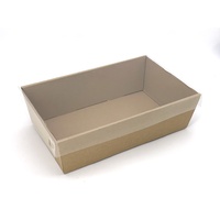 Brown Catering Tray - Small with Clear PET Lid (50 Sets)