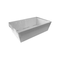 White Catering Tray - Medium with Clear PET Lid (10sets)