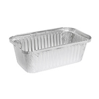 125pcs Rectangular Shallow Foil Tray 750ml (190x111x53mm)