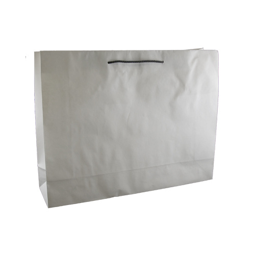 Deluxe White Kraft Paper Bags - Boutique