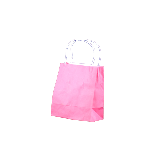 Pink Kraft Paper Bags - Toddler(PT)(200x170+100 mm, 250 pcs)