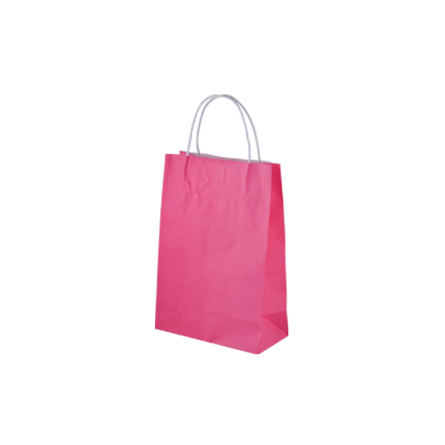 Pink Kraft Paper Bags - Junior