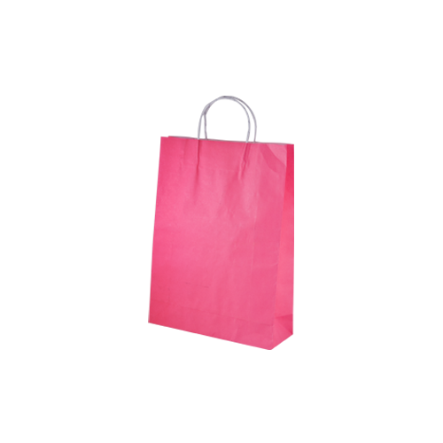Pink Kraft Paper Bags - Midi