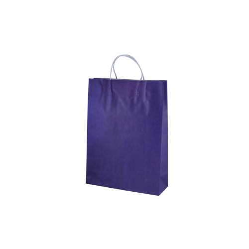 Purple Kraft Paper Bags - Midi