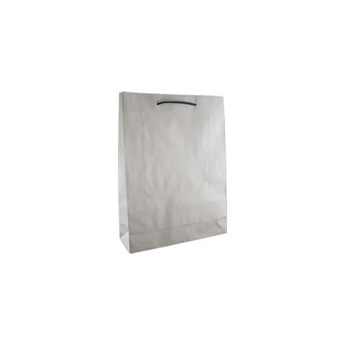 Deluxe White Kraft Paper Bags - Midi