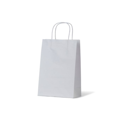 White Kraft Paper Bags - Junior (290x200+100mm, 250pcs)