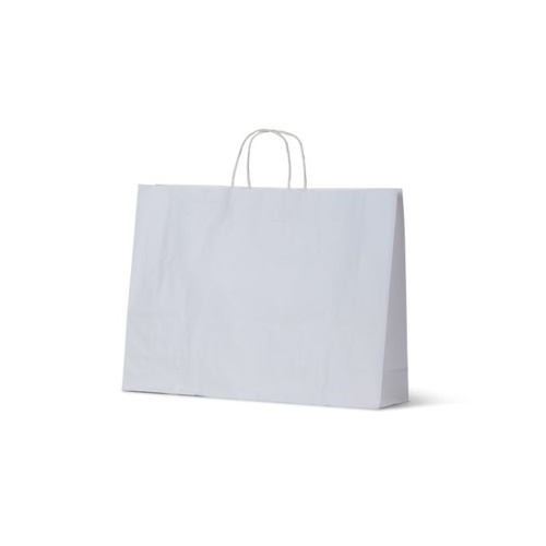 White Kraft Paper Bags - Midi Boutique (310x420+110mm, 250/ctn)