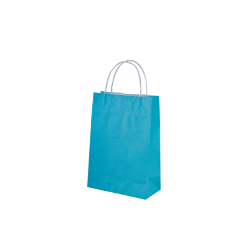 Blue Kraft Paper Bags - Junior, 250 pcs