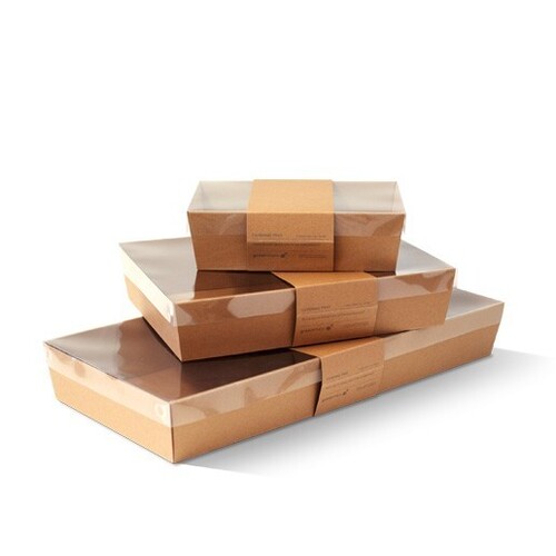 Brown Catering Tray - Medium 80mm High (360 x 255 x 80)mm