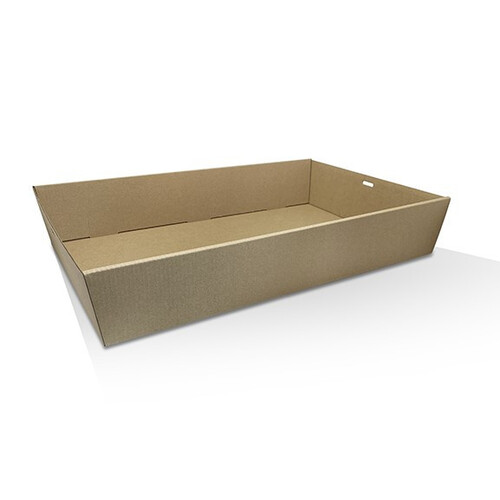 Brown Catering Tray - Medium Plus 80mm High (450 x 315 x 80)mm